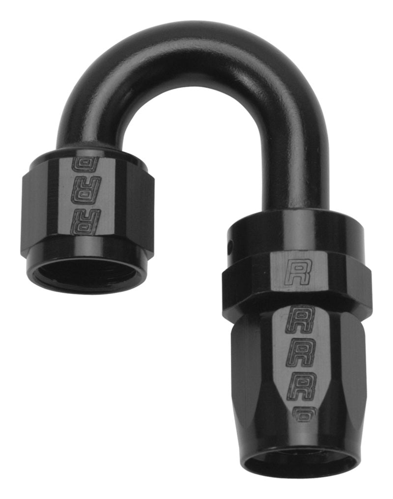 Load image into Gallery viewer, Russell Performance -6 AN Black 180 Degree Full Flow Swivel Hose End
