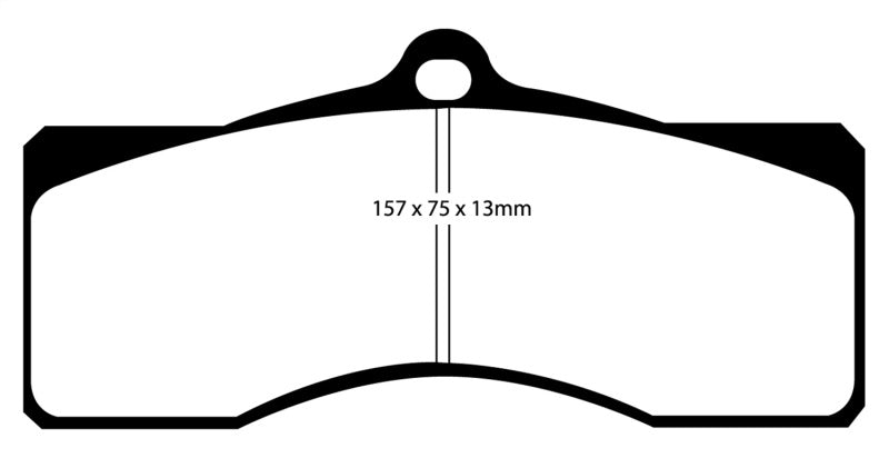 Load image into Gallery viewer, EBC 68-69 Chevrolet Camaro (1st Gen) 4.9 Redstuff Front Brake Pads
