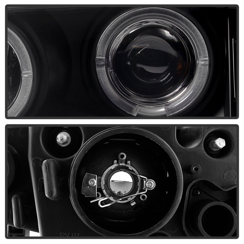 Load image into Gallery viewer, Spyder BMW E46 3-Series 02-05 4DR Projector Headlights 1PC LED Halo Blk PRO-YD-BMWE4602-4D-AM-BK
