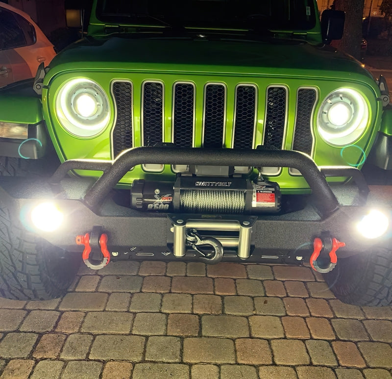 Load image into Gallery viewer, Oracle Jeep JL/Gladiator JT Oculus Switchback Bi-LED Projector Headlights - Amber/White Switchback
