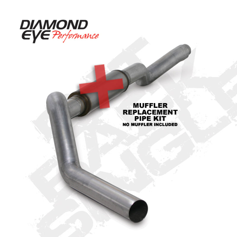 Load image into Gallery viewer, Diamond Eye KIT 5in CB MFLR RPLCMENT PIPE SGL AL: 2006-2007.5 CHEVY 6.6L 2500/3500
