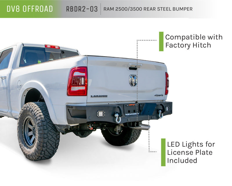 Load image into Gallery viewer, DV8 Offroad 19+ Ram 2500/3500 Rear Bumper
