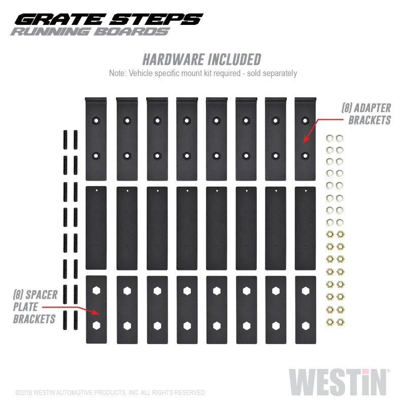 Load image into Gallery viewer, Westin Grate Steps Running Boards 90 in - Textured Black
