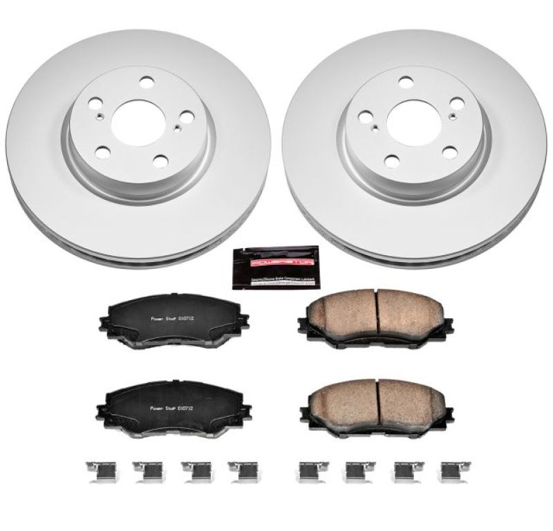 Load image into Gallery viewer, Power Stop 09-10 Pontiac Vibe Front Z17 Evolution Geomet Coated Brake Kit
