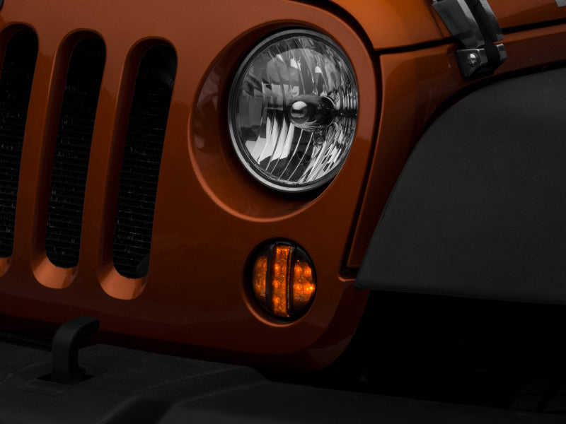 Load image into Gallery viewer, Raxiom 07-18 Jeep Wrangler JK Axial Series LED Front Turn Signals (Smoked)
