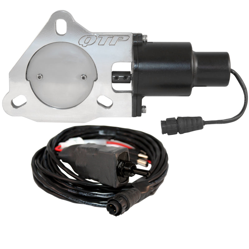 Load image into Gallery viewer, QTP 3in Bolt-On QTEC Electric Cutout Valve - Single
