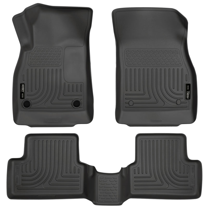 Load image into Gallery viewer, Husky Liners 11-12 Chevrolet Cruze WeatherBeater Combo Black Floor Liners
