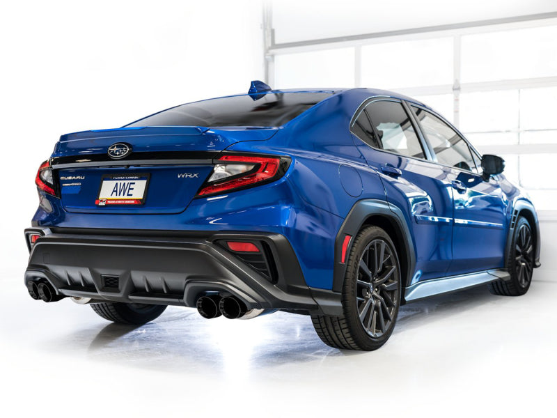 Load image into Gallery viewer, AWE Tuning 2022+ VB Subaru WRX Touring Edition Exhaust - Diamond Black Tips
