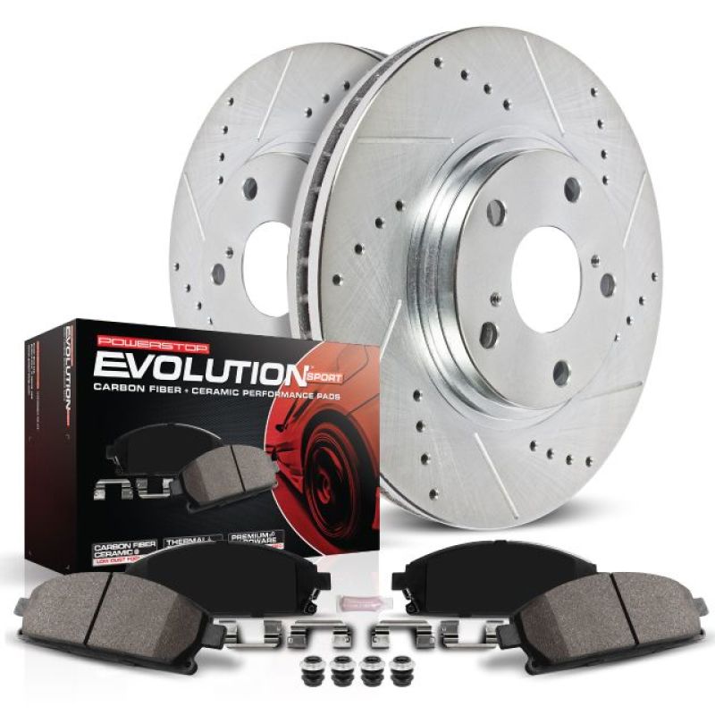 Load image into Gallery viewer, Power Stop 04-06 Subaru Baja Front Z23 Evolution Sport Brake Kit
