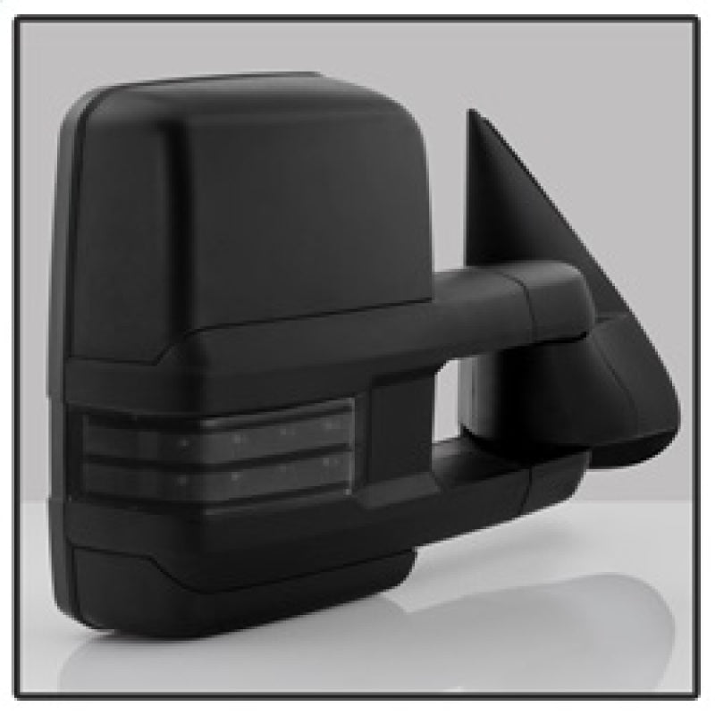 Load image into Gallery viewer, xTune Chevy Silverado 03-06 G2 Heated Smoke LED Signal Telescoping Mirrors MIR-CS03S-G2-PWH-SM-SET
