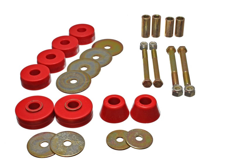 Load image into Gallery viewer, Energy Suspension Chevy Pickup Body Mounts - Red
