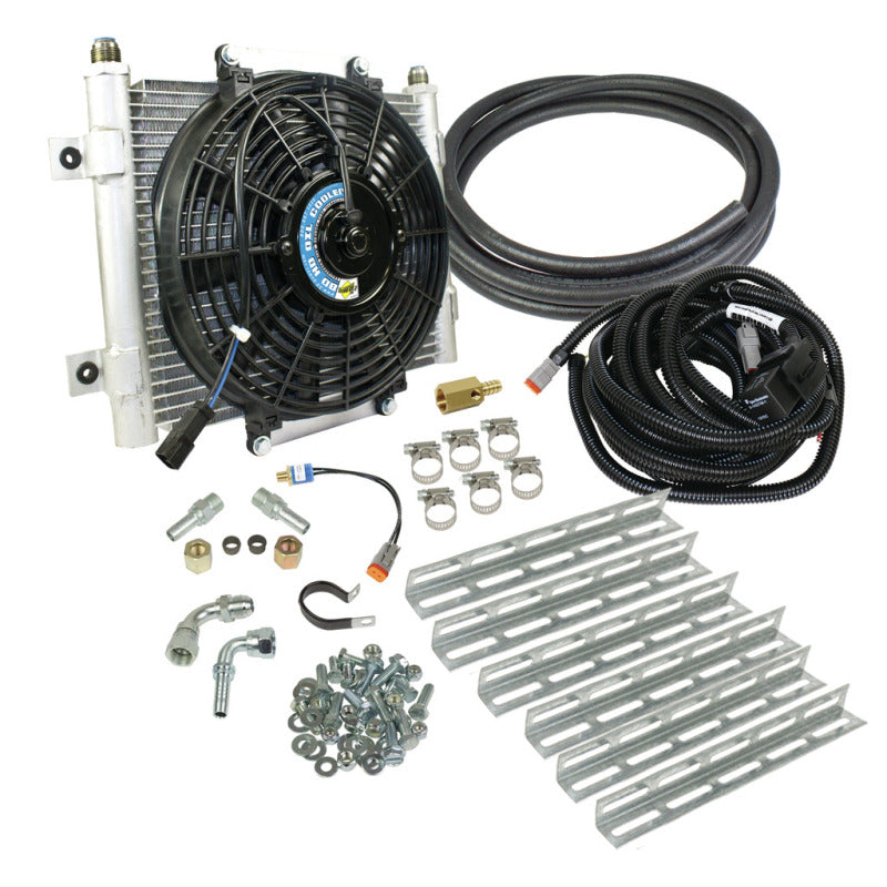 Load image into Gallery viewer, BD Diesel Xtruded Trans Oil Cooler - 1/2 inch Cooler Lines
