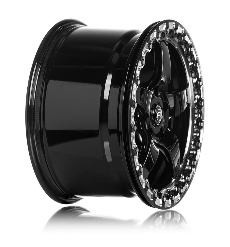 Load image into Gallery viewer, Forgestar D5 Beadlock 17x10 / 5x120 BP / ET45 / 7.3in BS Gloss Black Wheel
