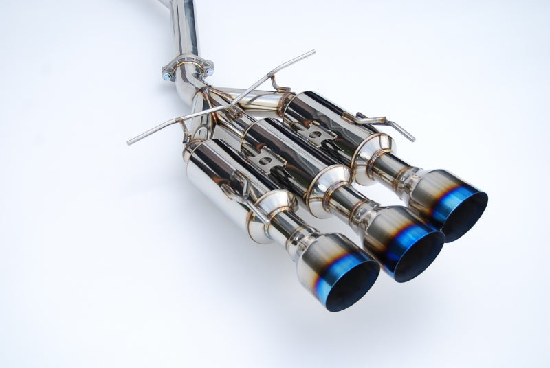 Load image into Gallery viewer, Invidia 17+ Honda Civic SI Sedan Gemini Triple Titanium Tip Cat-back Exhaust
