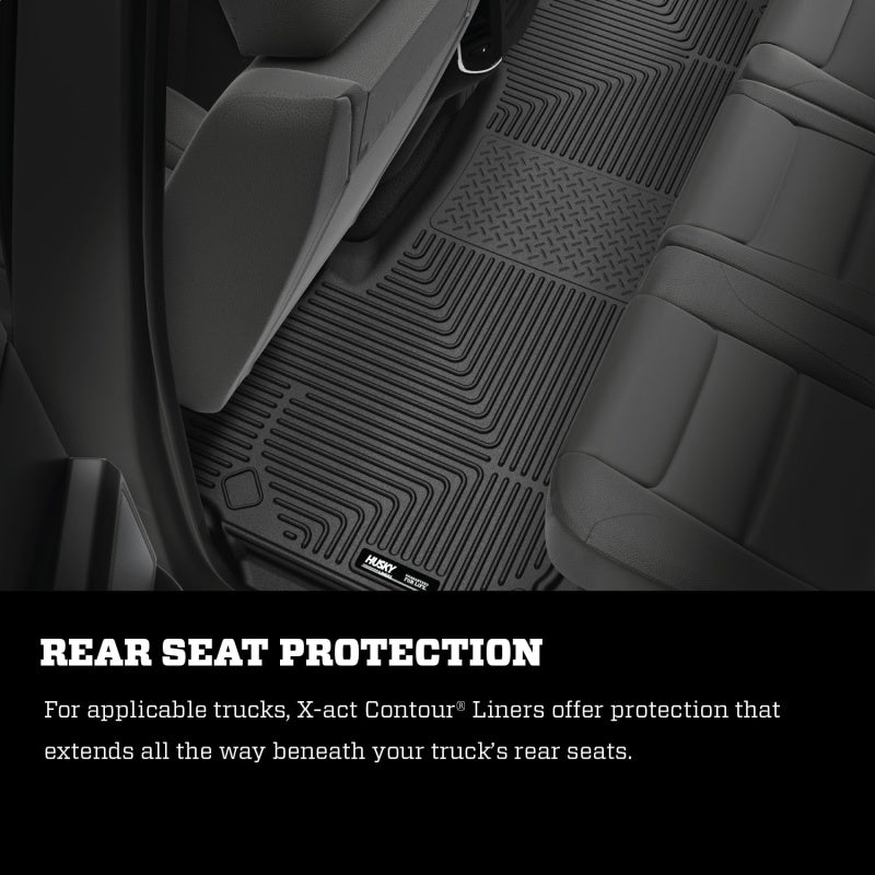 Load image into Gallery viewer, Husky Liners 09-14 Dodge Ram/Ram Quad Cab X-Act Contour Black Floor Liner (2nd Seat)
