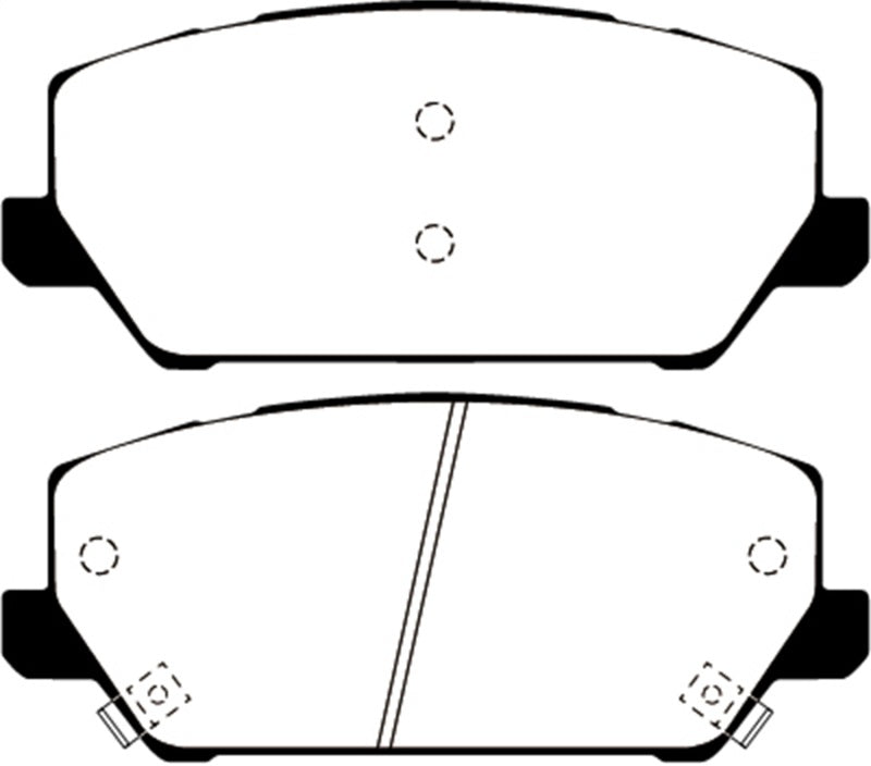 Load image into Gallery viewer, EBC 2019+ Hyundai Veloster N (2nd Gen) 2.0L Turbo Redstuff Front Brake Pads
