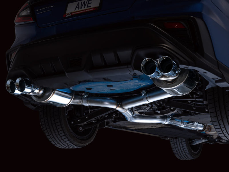 Load image into Gallery viewer, AWE Tuning 2022+ VB Subaru WRX Touring Edition Exhaust - Chrome Silver Tips
