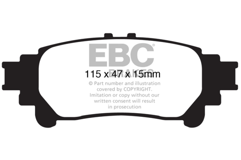Load image into Gallery viewer, EBC 13+ Lexus GS350 3.5 RWD Redstuff Rear Brake Pads
