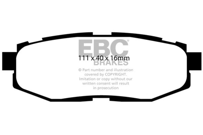 Load image into Gallery viewer, EBC 12+ Scion FR-S 2 Ultimax2 Rear Brake Pads

