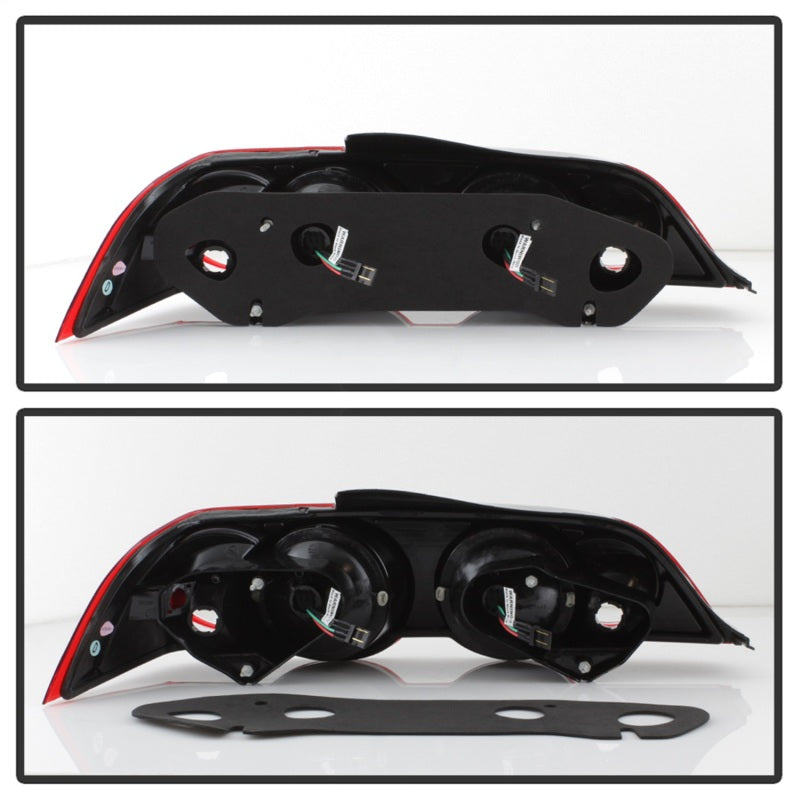 Load image into Gallery viewer, Spyder Acura RSX 02-04 LED Tail Lights Red Clear ALT-YD-ARSX02-LED-RC
