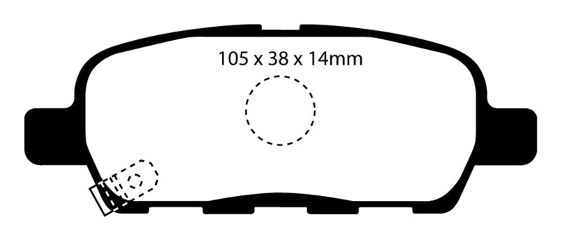 Load image into Gallery viewer, EBC 10-13 Infiniti FX35 3.5 Greenstuff Rear Brake Pads

