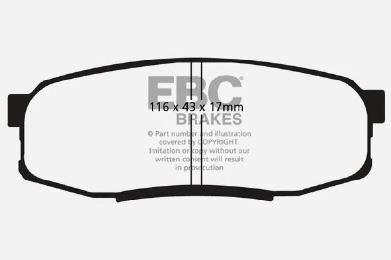 Load image into Gallery viewer, EBC 08+ Lexus LX570 5.7 Extra Duty Rear Brake Pads
