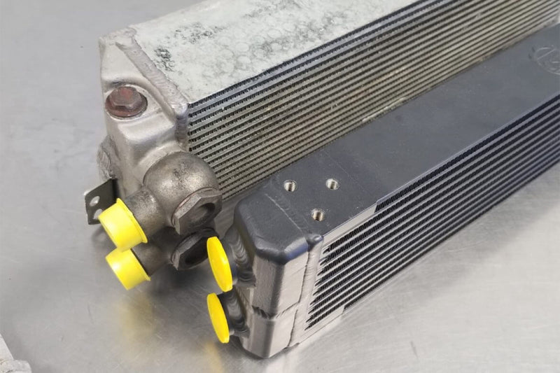 Load image into Gallery viewer, CSF Universal Dual-Pass Oil Cooler (RS Style) - M22 x 1.5 - 24in L x 5.75in H x 2.16in W
