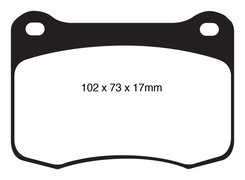 Load image into Gallery viewer, EBC 08+ Lexus IS-F 5.0 Yellowstuff Rear Brake Pads
