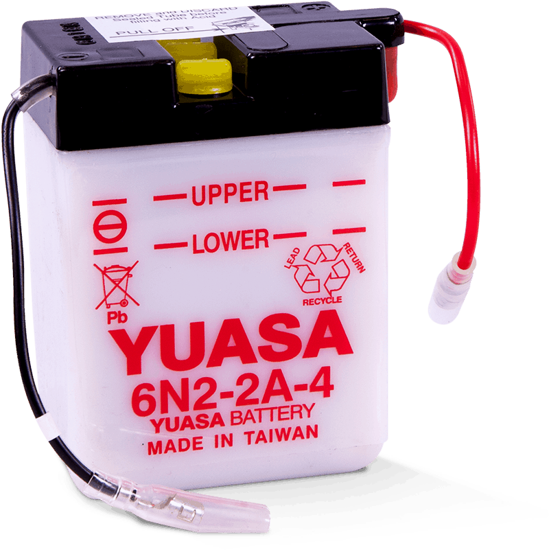 Yuasa 6N2-2A-4 Conventional 6 Volt Battery – Fuel Injector Connection