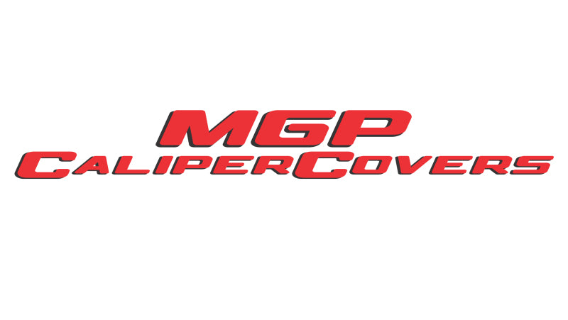 Load image into Gallery viewer, MGP 4 Caliper Covers Engraved Front &amp; Rear MGP Red finish silver ch
