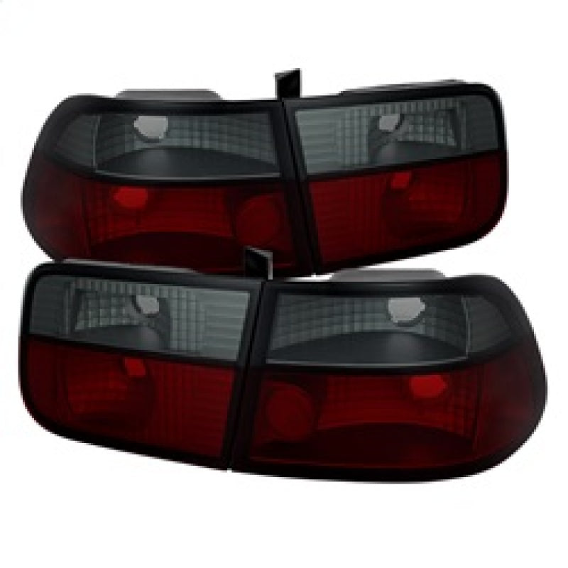 Load image into Gallery viewer, Spyder Honda Civic 96-00 2Dr Crystal Tail Lights Red Smoke ALT-YD-HC96-2D-CRY-RS
