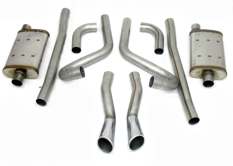Load image into Gallery viewer, JBA 65-66 Ford Mustang 260-428 409SS Dual Through Rear Valance Header Back Exhaust

