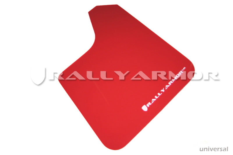 Load image into Gallery viewer, Rally Armor Universal Fit (No Hardware) Red UR Mud Flap w/ White Logo
