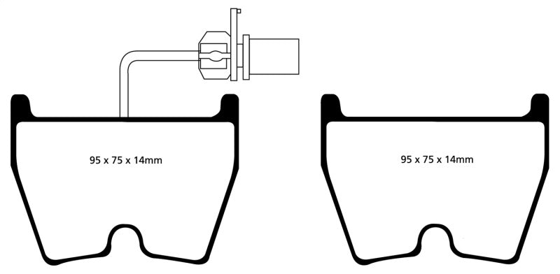 Load image into Gallery viewer, EBC 06-09 Audi RS4 4.2 (Cast Iron Rotors) Redstuff Front Brake Pads
