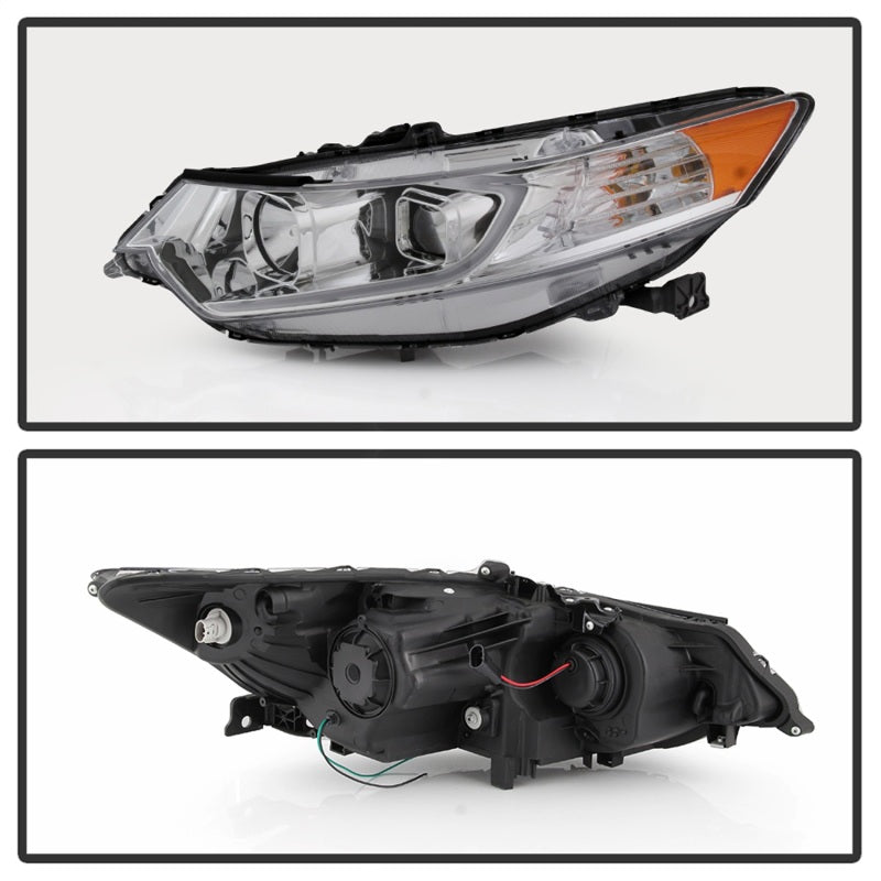 Load image into Gallery viewer, xTune 09-14 Acura TSX Projector Headlights - Light Bar DRL - Chrome (PRO-JH-ATSX09-LB-C)
