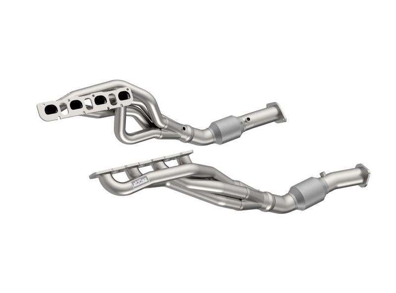 Load image into Gallery viewer, Kooks RAM TRX 1 7/8in x 3in Long Tube Headers 3in x OEM H.O. Green Connections
