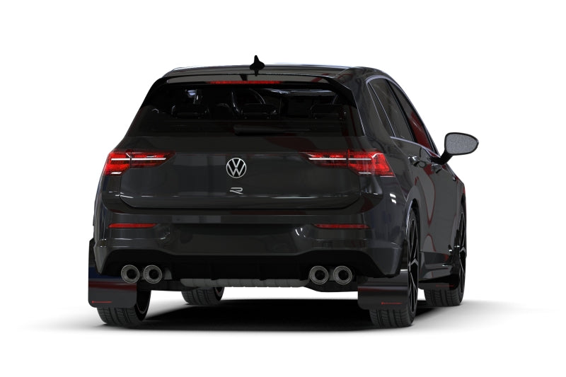 Load image into Gallery viewer, Rally Armor 2022 MK8 Volkswagen Golf GTI/R Black UR Mud Flap w/ Blue Logo
