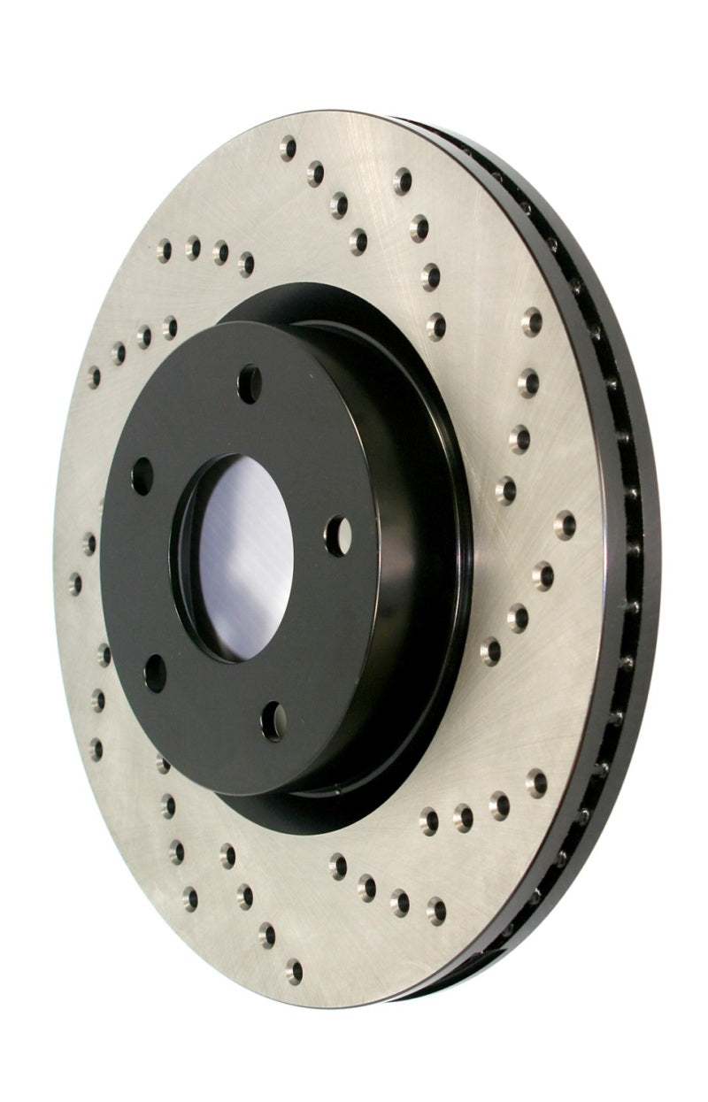 Load image into Gallery viewer, StopTech 13-18 Lexus GS Turbo Sport Drilled Left Front Rotor
