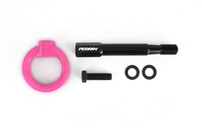 Load image into Gallery viewer, Perrin 2022 Subaru WRX / 18-21 Crosstrek Tow Hook Kit (Rear) - Hyper Pink
