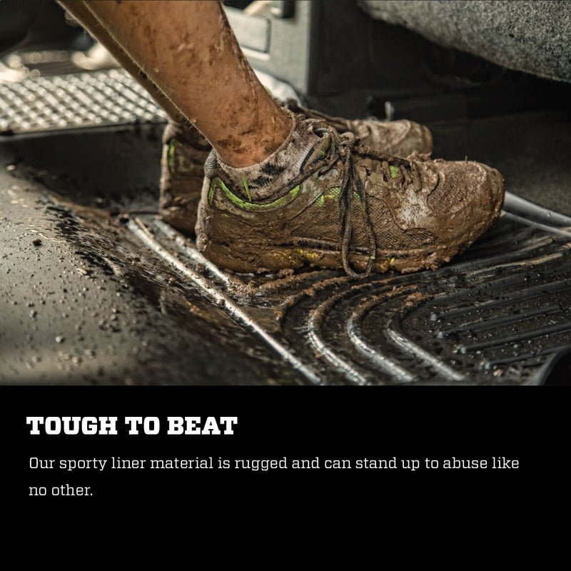 Load image into Gallery viewer, Husky Liners 10-12 Dodge Ram 2500/3500 Mega Cab WeatherBeater Combo Black Floor Liners
