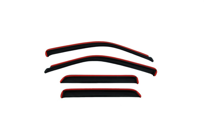 Load image into Gallery viewer, AVS 07-13 Toyota Yaris Sedan Only Ventvisor In-Channel Front &amp; Rear Window Deflectors 4pc - Smoke
