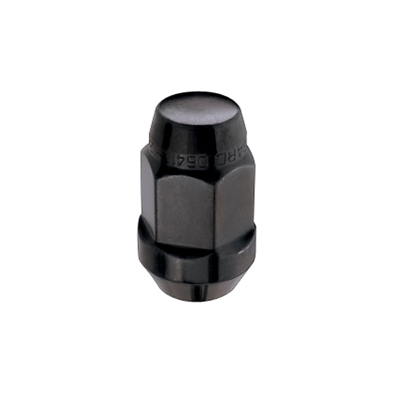 Load image into Gallery viewer, McGard Hex Lug Nut (Cone Seat Bulge Style) M14X1.5 / 22mm Hex / 1.635in. Length (4-Pack) - Black
