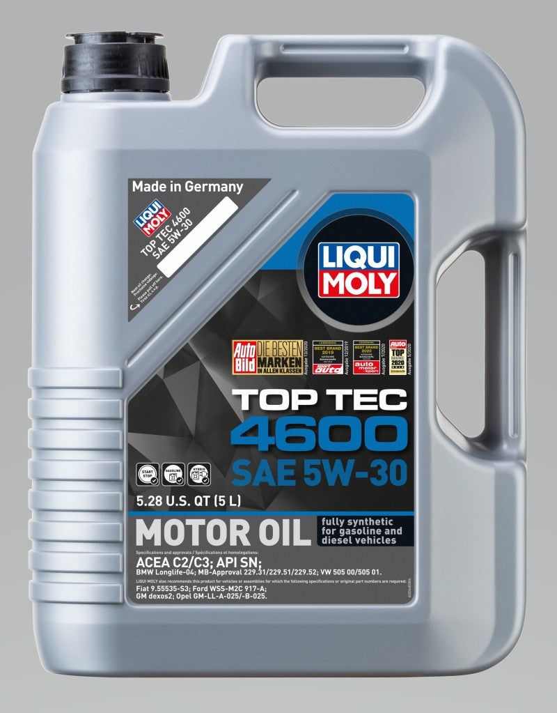 Load image into Gallery viewer, LIQUI MOLY 5L Top Tec 4600 Motor Oil 5W30
