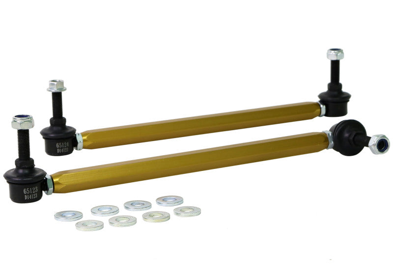 Load image into Gallery viewer, Whiteline 06/05+ Ford Focus LS / 05/09+ Mazda 3 BK Front Swaybar Link Kit H/Duty Adj Steel Ball
