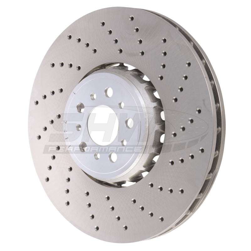 Load image into Gallery viewer, SHW 20-21 BMW X3 M 3.0L Right Front Cross-Drilled Lightweight Brake Rotor (34118054826)
