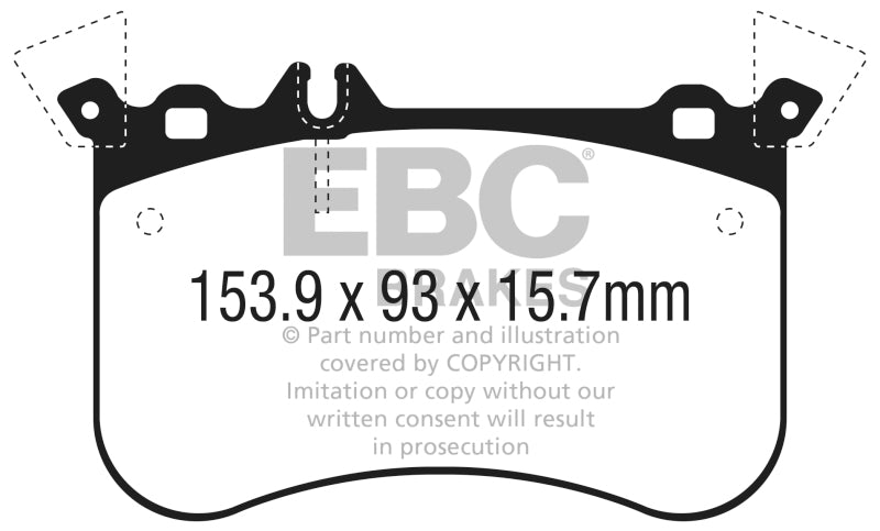Load image into Gallery viewer, EBC 2014+ Mercedes-Benz CLA45 AMG 2.0L Turbo Redstuff Front Brake Pads
