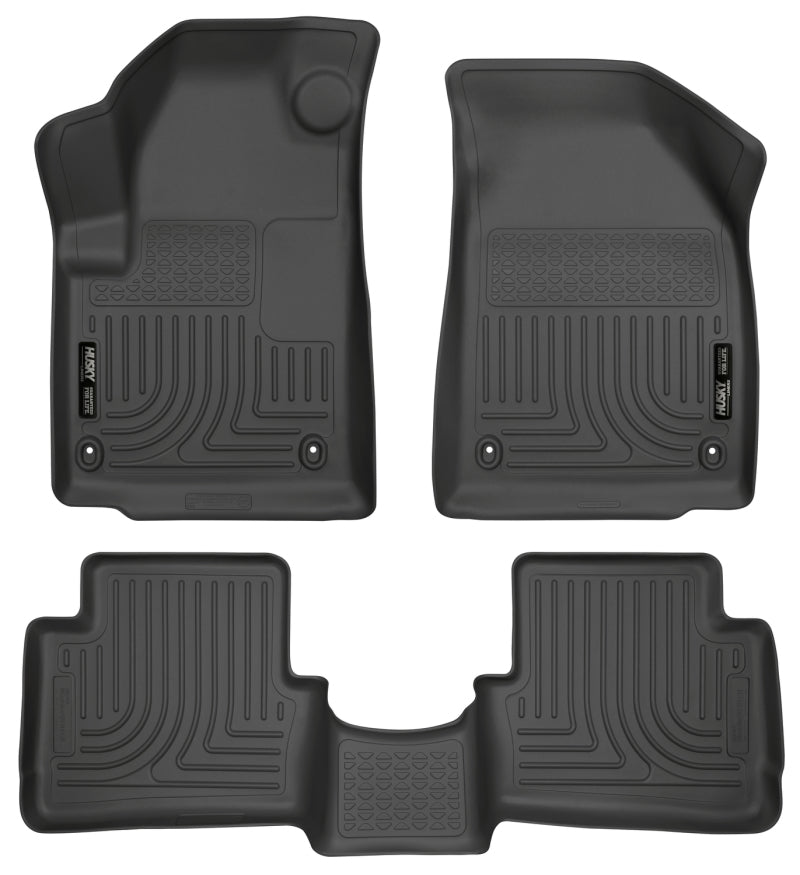 Load image into Gallery viewer, Husky Liners 2013 Dodge Dart WeatherBeater Black Front &amp; 2nd Seat Floor Liners

