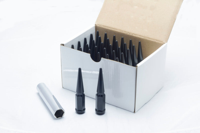Load image into Gallery viewer, Wheel Mate Spiked Lug Nuts Set of 32 - Black 14x1.50
