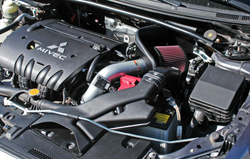 Load image into Gallery viewer, K&amp;N 07 Mitsubishi Lancer L4-2.0L Silver Typhoon Short Ram Intake
