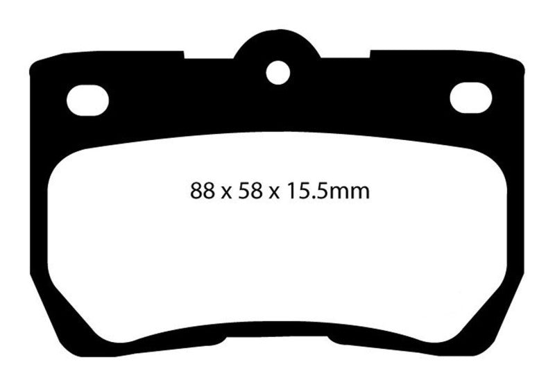 Load image into Gallery viewer, EBC 06-07 Lexus GS300 3.0 Yellowstuff Rear Brake Pads
